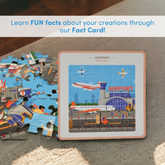 Travel with Mittimate Jigsaw Puzzle Combo (Set of 2 - Airport and Metro Station)- Fun & Learning Games for kids - Mittimate